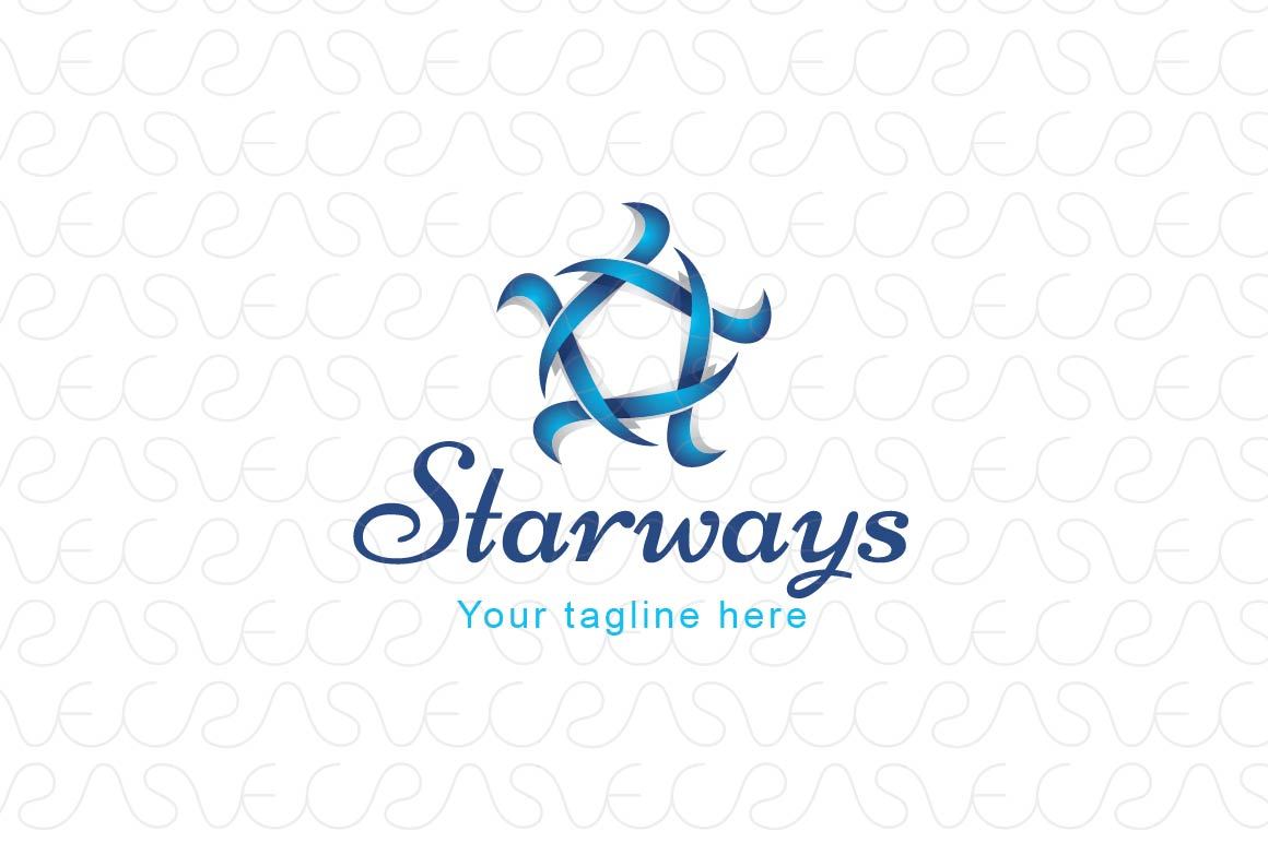 Star Ways - Abstract 3D Shape Stock Logo Template