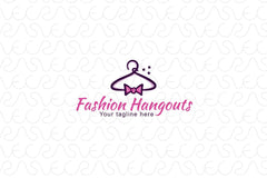 Fashion Hangouts - Designer Store Stock Logo Template Design
