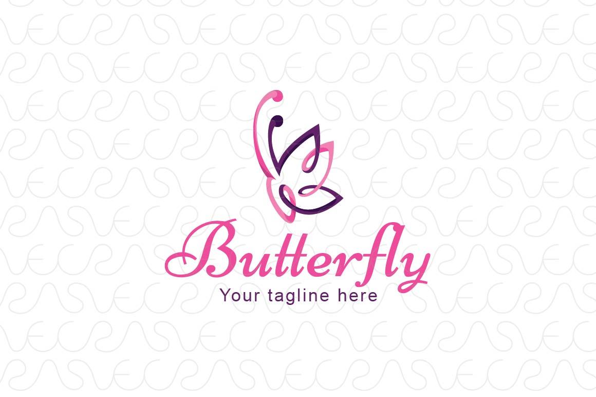 Butterfly - Beautiful Insect Stock Logo Template for Designer Services
