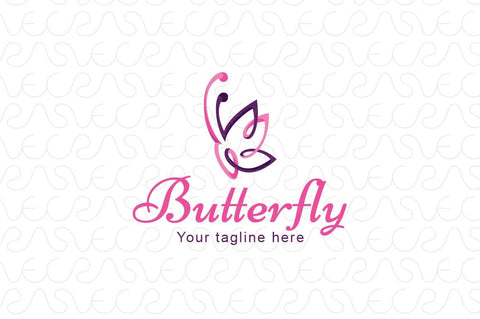 Butterfly - Beautiful Insect Stock Logo Template for Designer Services