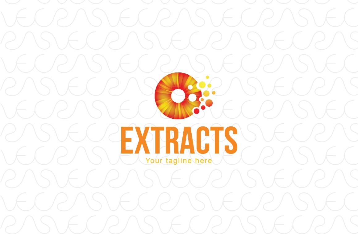 Extracts - Unprocessed Food & Drinks Stock Logo Template