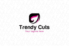 Trendy Cuts - Hair Saloon Stock Logo Template