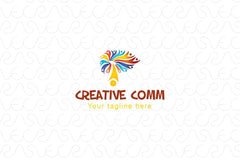 Creative Comm - Illustrative Abstract Community Logo Design Template