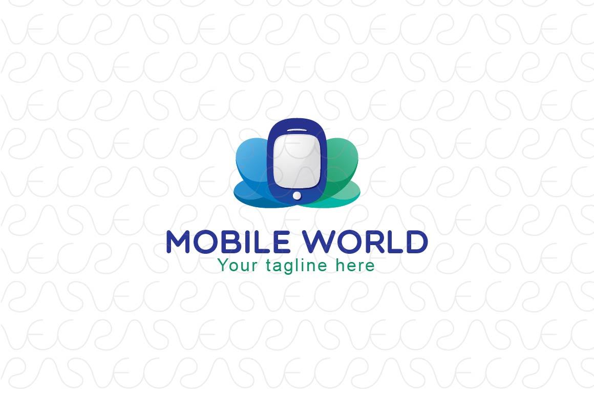 Mobile World - Cute Stock Logo Design for Mobile Store