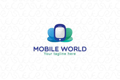 Mobile World - Cute Stock Logo Design for Mobile Store