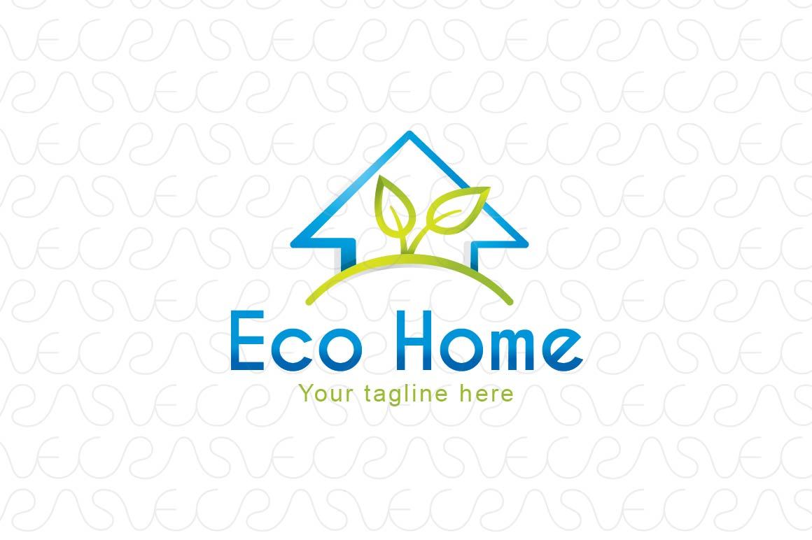 Eco Home - Real Estate Property Stock Logo Template