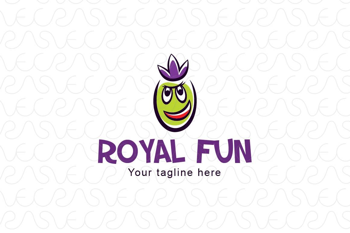 Royal Fun - Illustrative Conceited Face Stock Logo Template