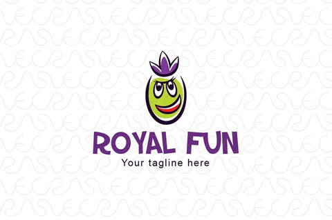 Royal Fun - Illustrative Conceited Face Stock Logo Template