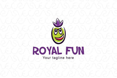 Royal Fun - Illustrative Conceited Face Stock Logo Template