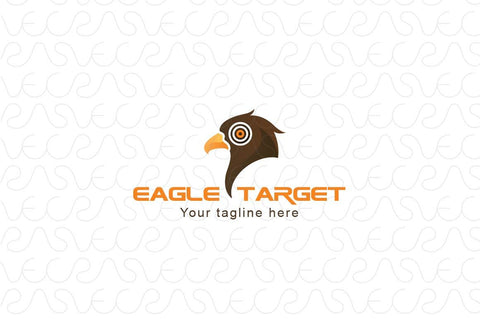 Eagle Target - Wild Bird Stock Logo Template for Security & Safety
