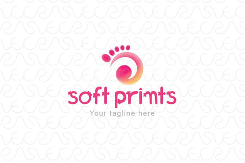 Soft Prints - Human Foot Stock Logo Template