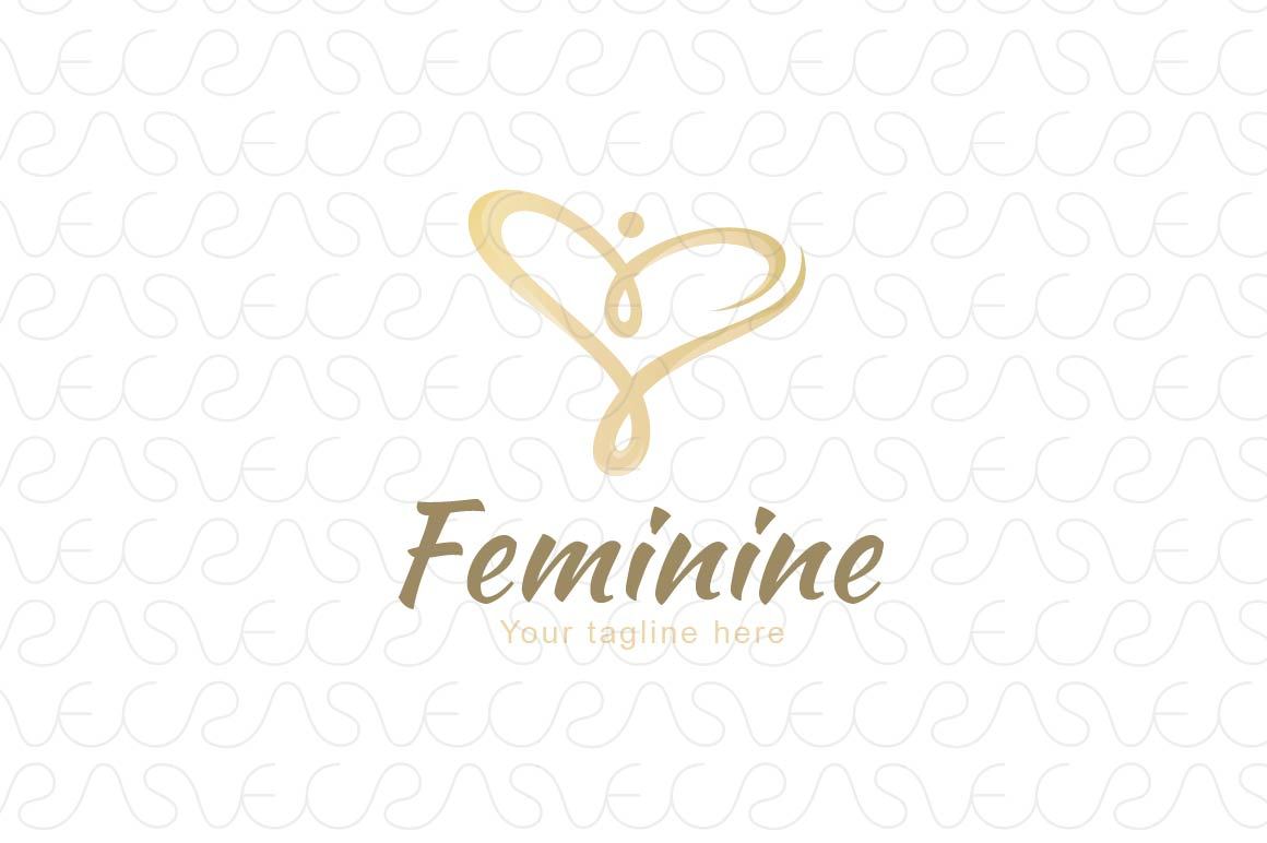 Feminine - Women Figure Stock Logo Design