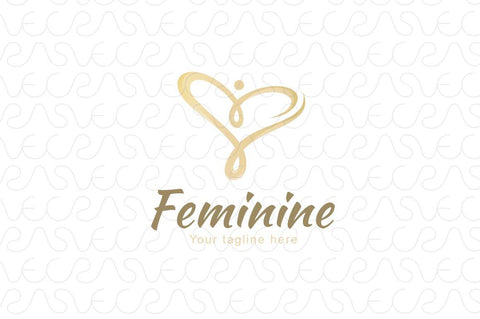 Feminine - Women Figure Stock Logo Design