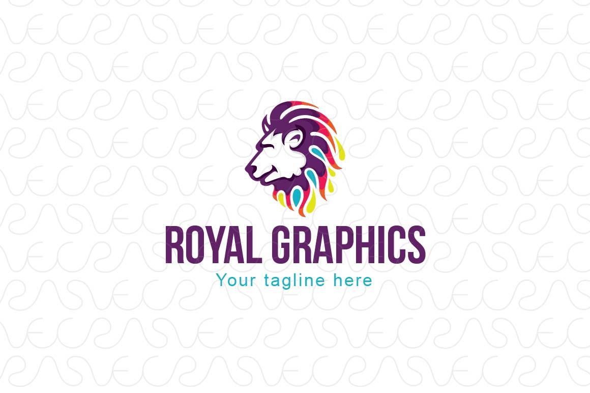 Royal Graphics - Creative Abstract Wild Animal Lion Logo Design Template
