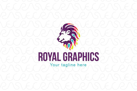 Royal Graphics - Creative Abstract Wild Animal Lion Logo Design Template