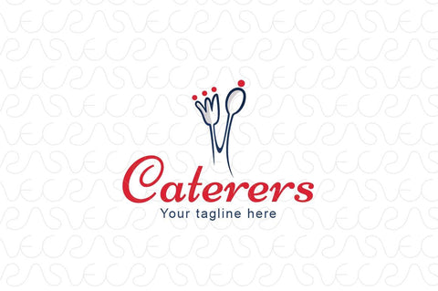 Caterers - Simple Iconic Stock Logo Template for Catering & Hosting Businesses