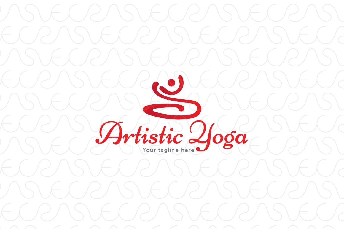 Artistic Yoga - Abstract Figurative Stock Logo Template