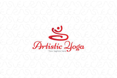 Artistic Yoga - Abstract Figurative Stock Logo Template