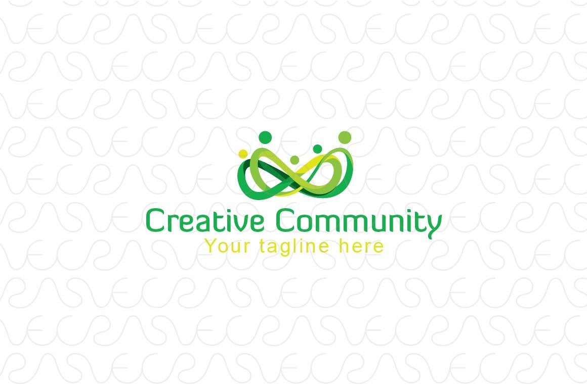Creative Community - Infinity Iconic Stock Logo Template