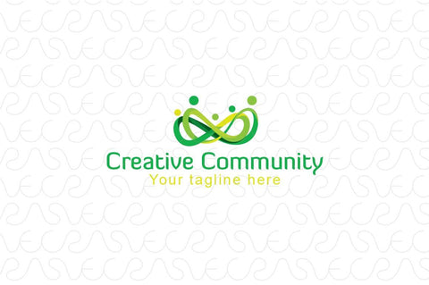 Creative Community - Infinity Iconic Stock Logo Template