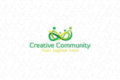 Creative Community - Infinity Iconic Stock Logo Template