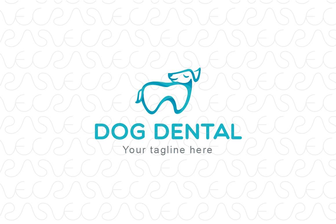Dog Dental - Animal Stock Logo Template for Pet Care Shop & Veterinary Hospital