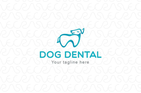 Dog Dental - Animal Stock Logo Template for Pet Care Shop & Veterinary Hospital