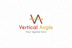Vertical Angle - Typeface Stock Logo Template