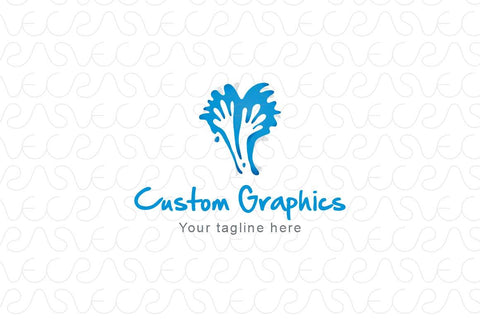 Custom Graphics - Abstract Hands Stock Logo Template for Creative Fields