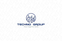 Techno Group - Technology & Science Abstract Stock Logo Template