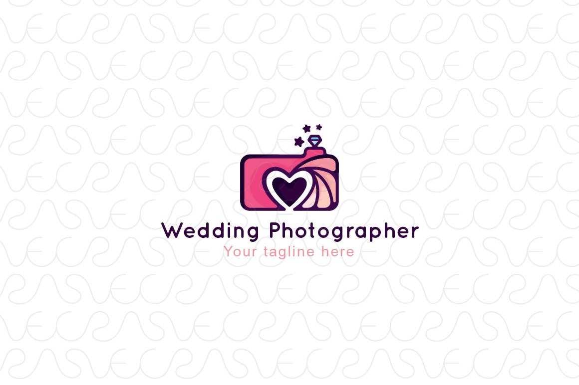 Wedding Photographer - Creative Abstract Stock Logo Template for Photo Studio