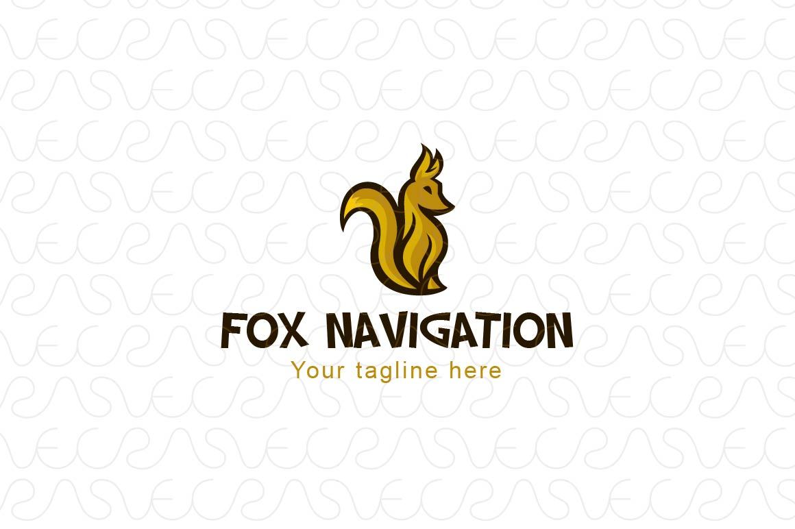 Fox Navigation - Wild Animal Stock Logo Template