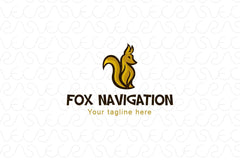 Fox Navigation - Wild Animal Stock Logo Template