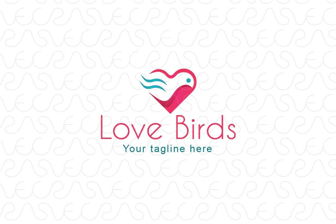 Love Bird - Abstract Creative Stock Logo Template