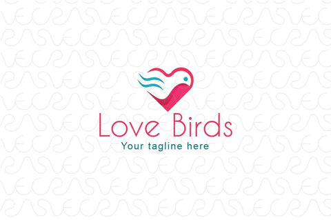 Love Bird - Abstract Creative Stock Logo Template
