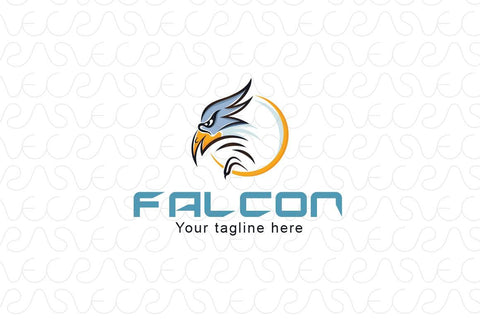 Falcon - Sharp Vision Wild Bird Stock Logo Template