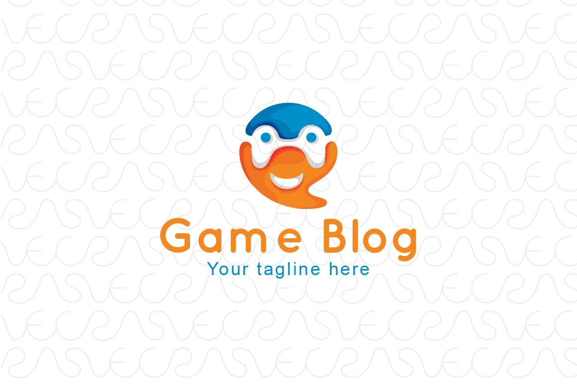 Game Blogger - Abstract Figurative Game Controller Stock Logo Template