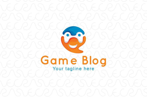 Game Blogger - Abstract Figurative Game Controller Stock Logo Template