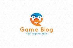 Game Blogger - Abstract Figurative Game Controller Stock Logo Template