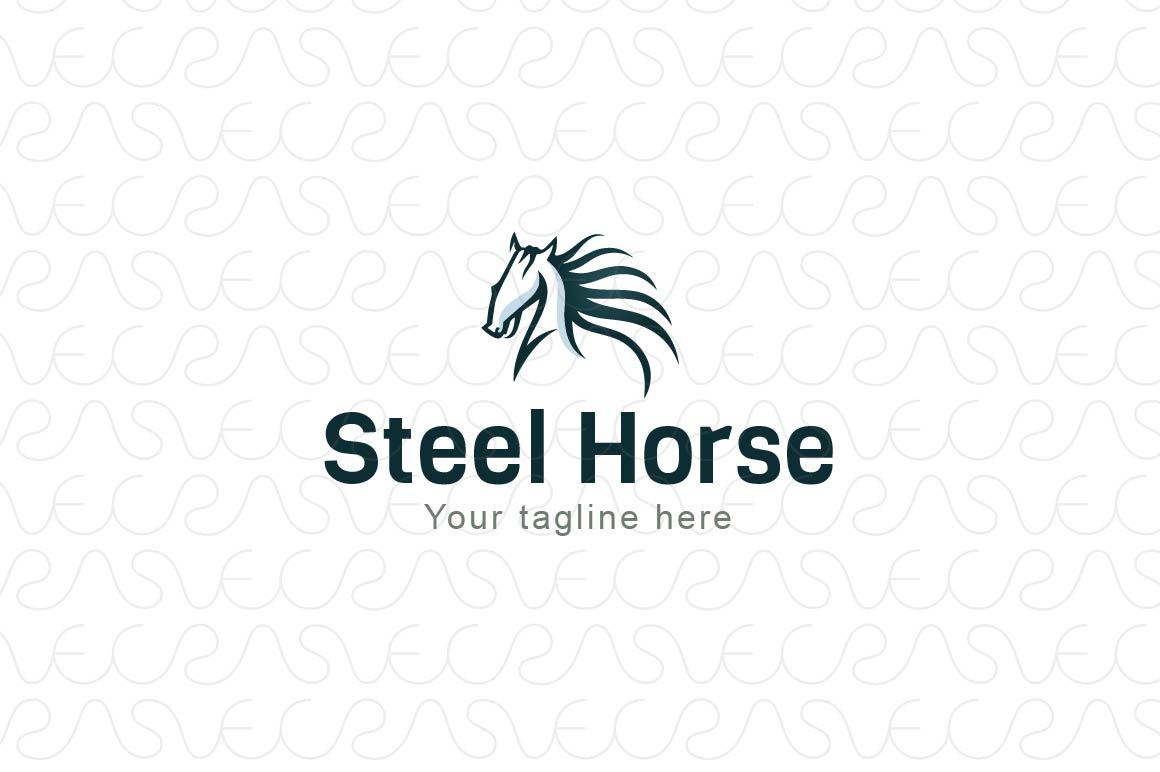 Steel Horse - Energetic Domestic Animal Stock Logo Template