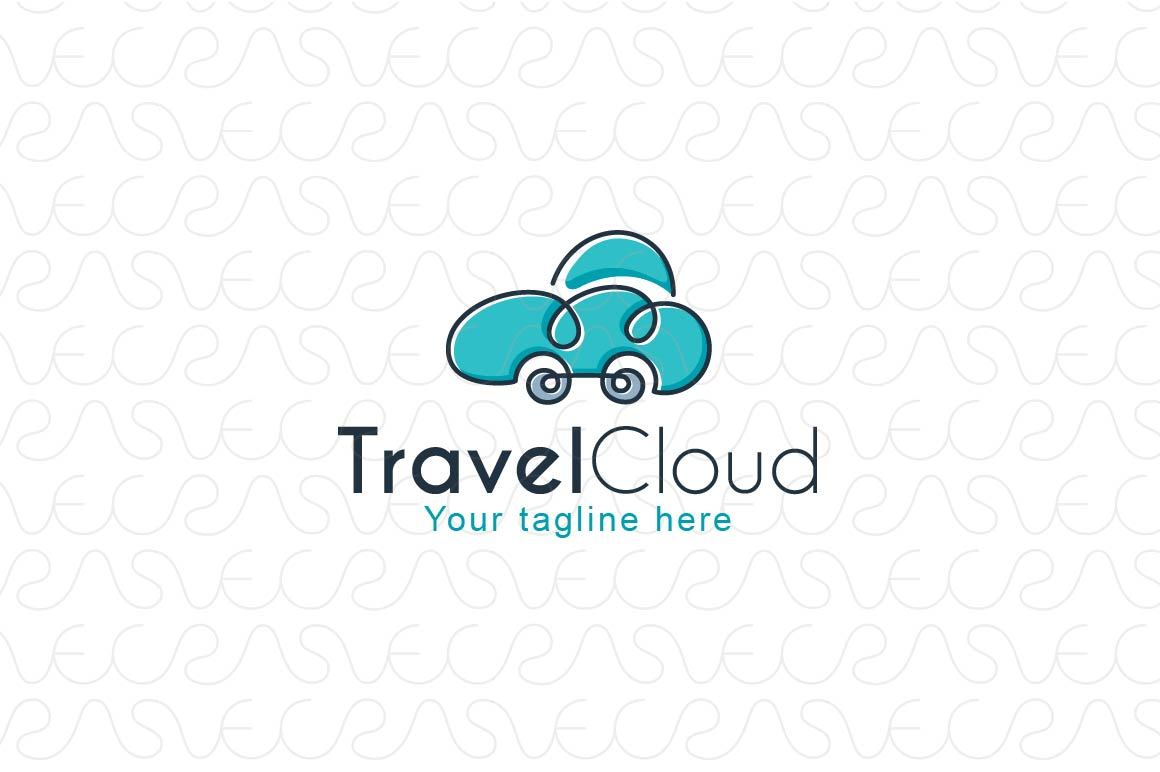 Travel Cloud - Online Services Stock Logo Template