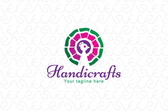 Handicrafts - Peacock Bird Stock Logo Template