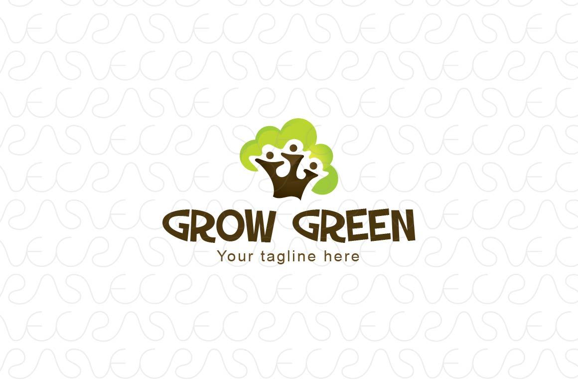 Grow Green - Nature Friendly Community Stock Logo Template