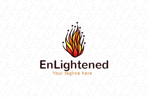 Enlightened - Fire Element Stock Logo Design Template