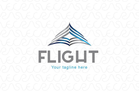 Flight - Upward Arrow Stock Logo Template for Aircraft