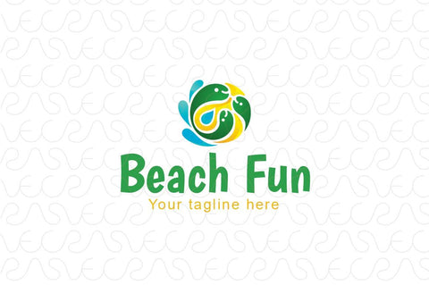 Beach Fun - Sea Sports Stock Logo Template