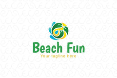 Beach Fun - Sea Sports Stock Logo Template