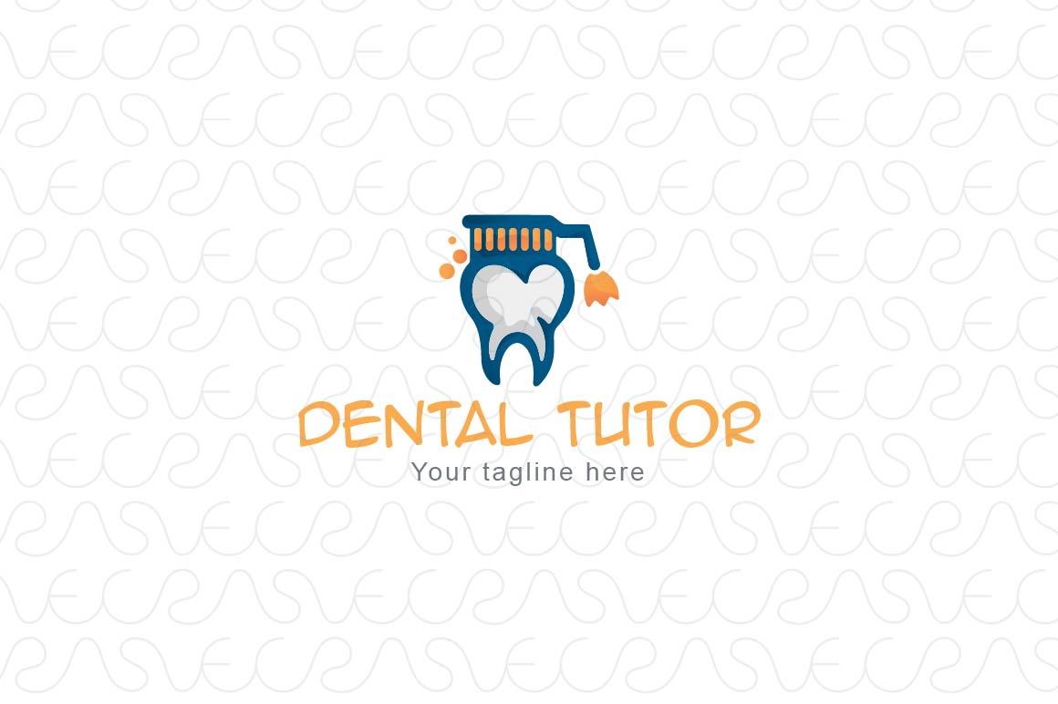 Dental Tutor - Intellectual Stock Logo Template for Dentistry Education & Oral Health Care