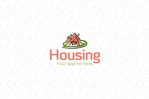 Housing - Real Estate Logo Design Template for Residential Properties