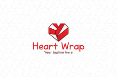 Heart Wrap - Simple Creative Iconic Stock Logo Template